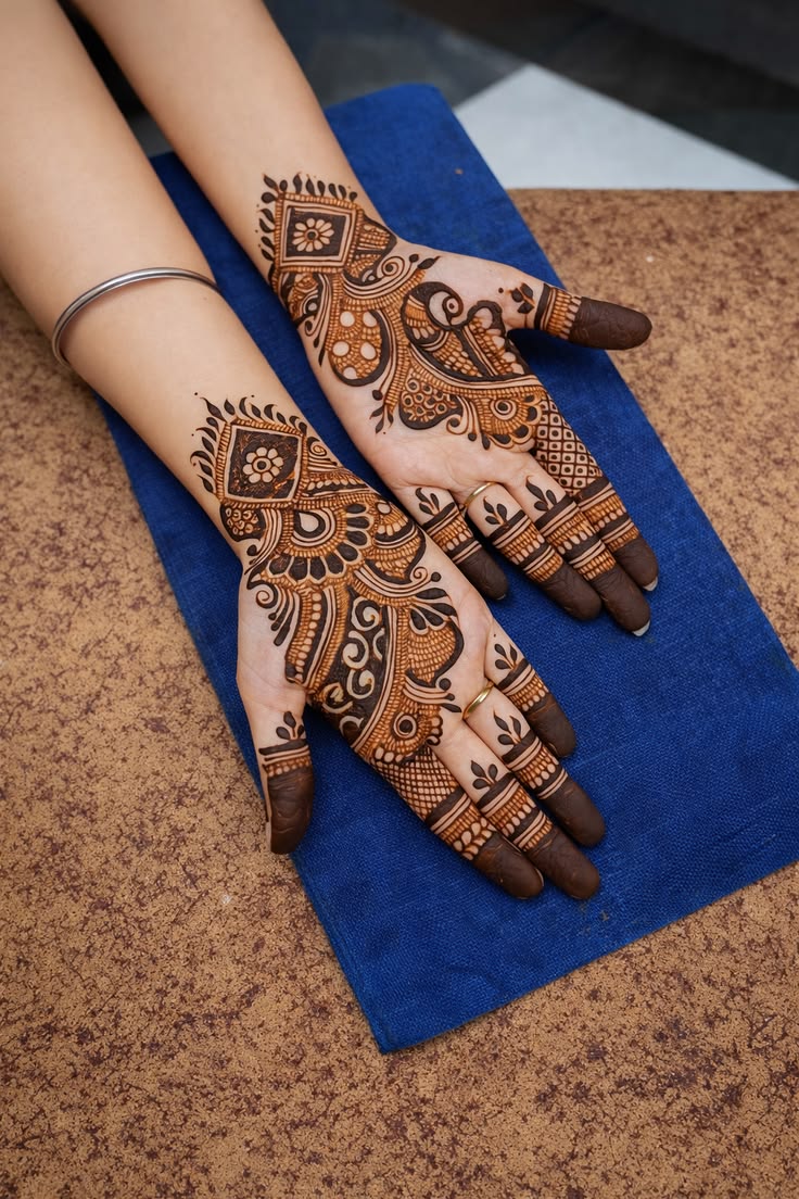 Arabic mehandi floral design Bangalore