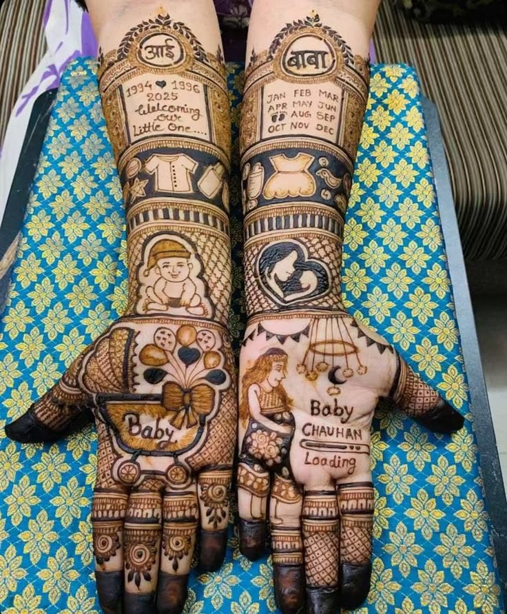 Godh bharai mehandi design Bangalore