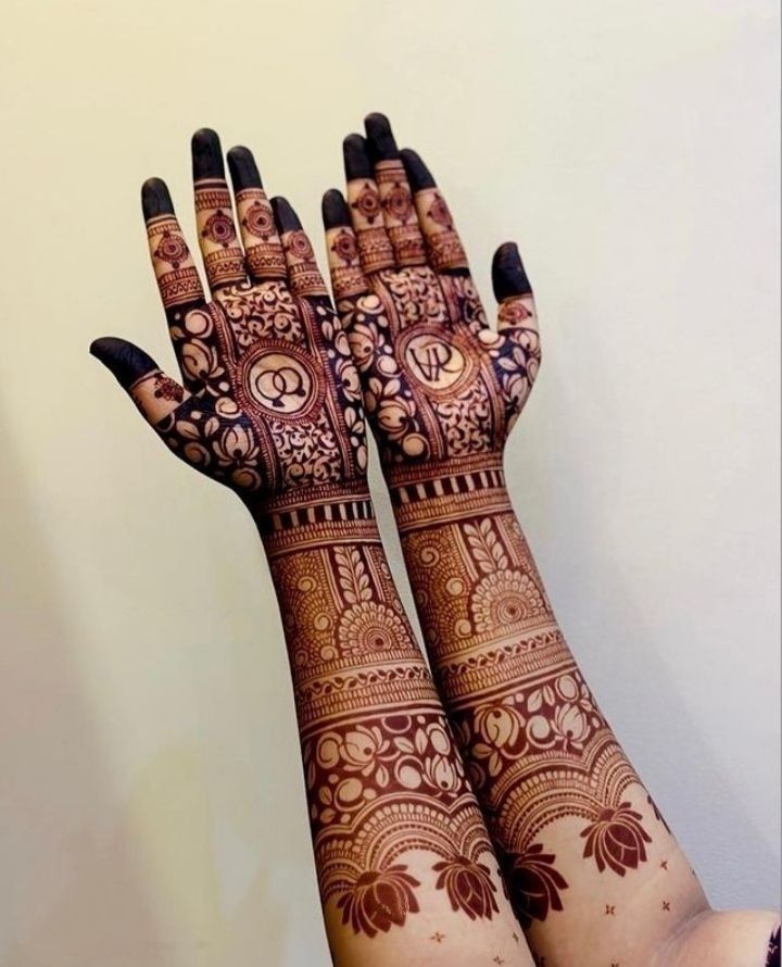 Engagement mehandi design Bangalore