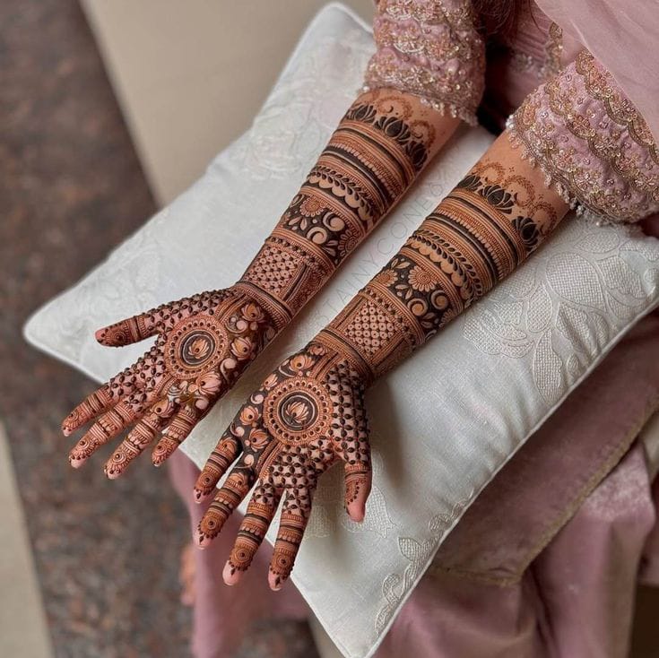 Ring ceremony mehandi design Bangalore