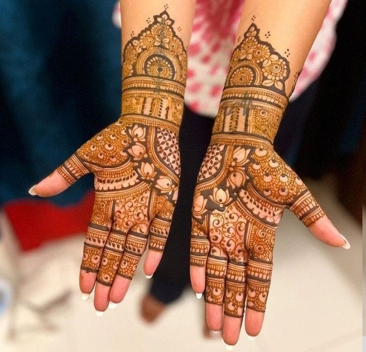 Rajasthani traditional mehandi design Bangalore