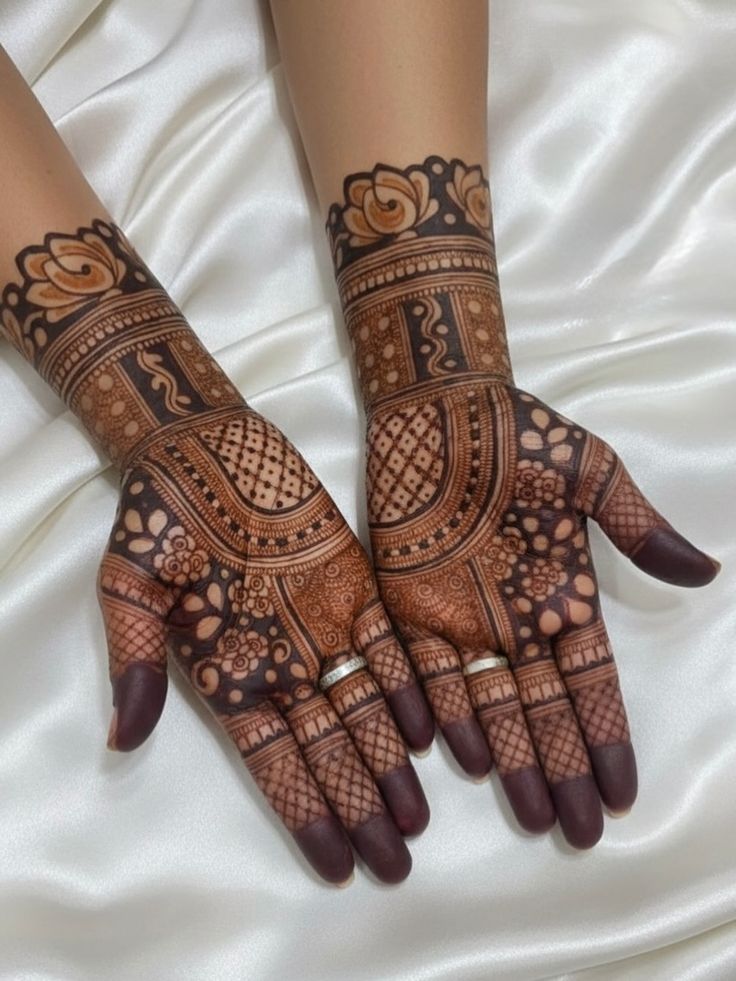 South Indian temple motif mehandi design Bangalore
